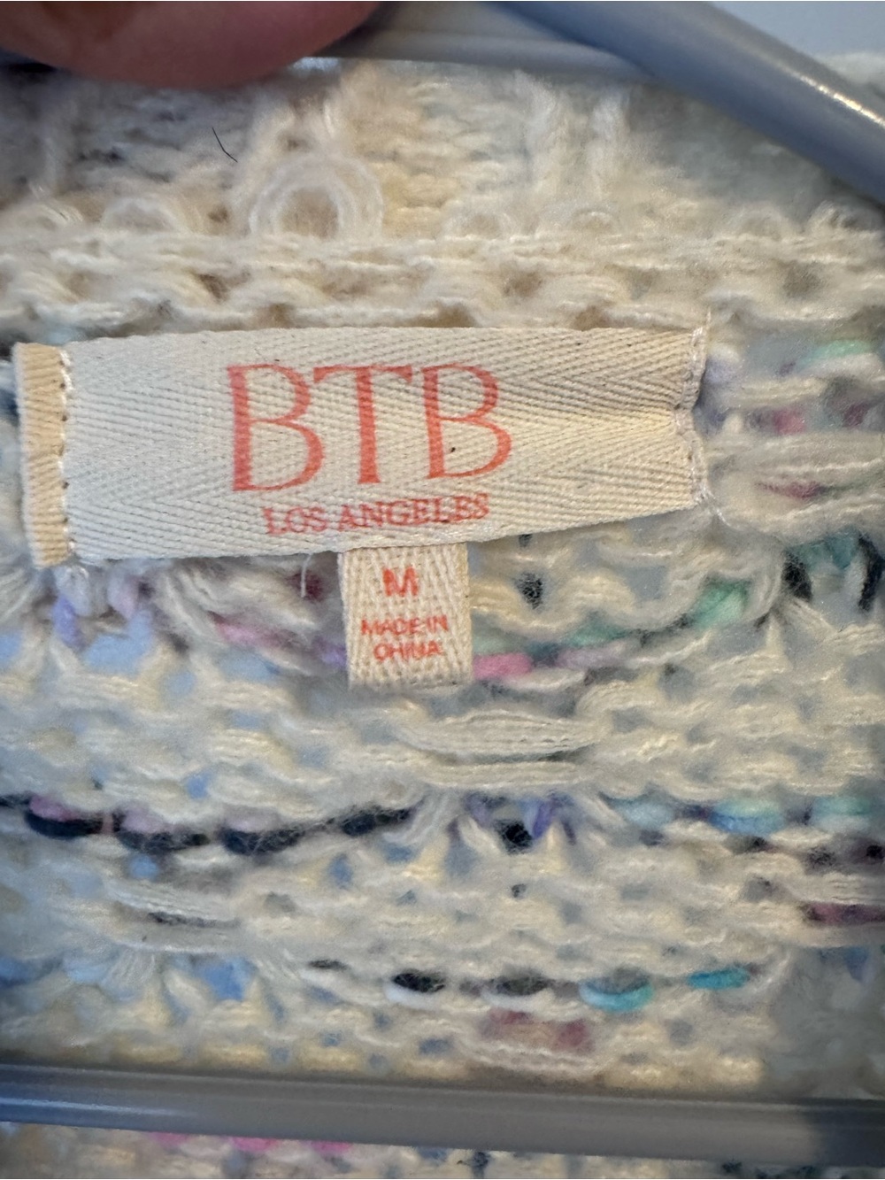 BTB LOS ANGELES TAYLOR HONEYCOMB CARDIGAN - Picture 3 of 4